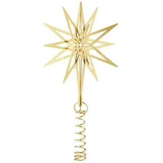 Georg Jensen Christbaumschmuck, TOP STAR Weihnachtsbaumspitze Lyra Klein Goldauflage
