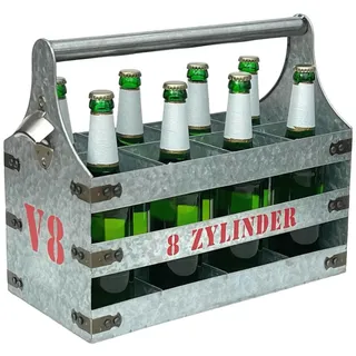 DanDiBo Ambiente DanDiBo Bierträger Metall 42x33x20 cm, Küchenzubehör, Flaschenträger