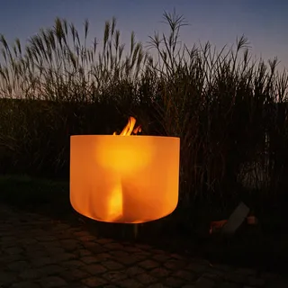 Comfy Moments Feuerschale Quarzglas 50 cm Feuerstelle Feuertopf
