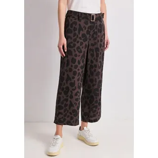 STREET ONE Stoffhose Wide Leg Braun 32