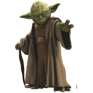 KOMAR Star Wars Deco-Sticker YODA | 100 x 70 cm | Wandtattoo, Wandsticker, Wandaufkleber, Wandbild, Jedi, Jedi-Meister, Rebellen, Galaxy, Kinderzimmer | 14721h