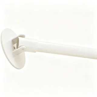 Eck-Wand Gardinenstange - Edelstahl-Stützhalter für Duschvorhangstangen, 180° Schwenkbare Teleskopstange, Abgewinkelte Vorhangstangen,Duschstange für Gardine, Dachboden Wäscheküche(50-90cm)