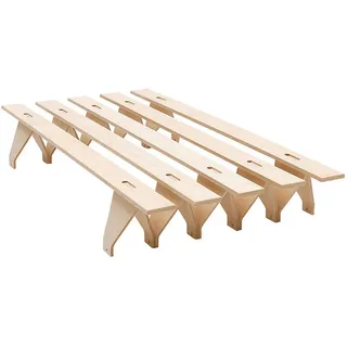 Tojo Futonbett, Buche, Holz, Buche, Schichtholz, 170x195 cm, in verschiedenen Größen erhältlich, Schlafzimmer, Betten, Futonbetten