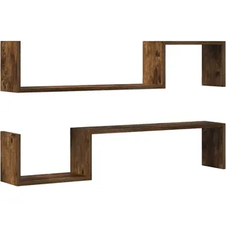 vidaXL Wandregal 100 x 15 x 20 cm Braun