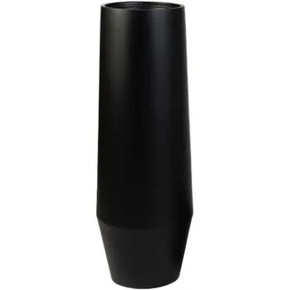VIVANNO Bodenvase Fiberglas BERBELO Rund - Schwarz Matt (1 St), 28x80 cm schwarz