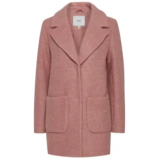 ICHI IHSTIPA JA Damen Wintermantel Wollmantel Winterjacke Kurzmantel mit Druckknöpfen und Reverskragen, Größe:40, Farbe:Ash Rose (171514) - 40