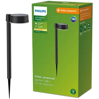 Philips Sockelleuchte Kunststoff 54,0 cm Solar schwarz