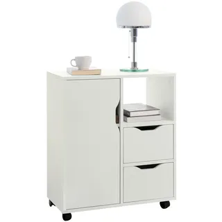SoBuy FBT105 Rollcontainer 60 x 70 x 35 cm weiß
