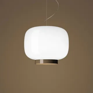 Foscarini Chouchin 3-flg. LED 25 cm grau Glas