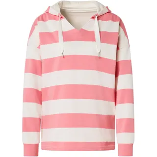 Tchibo - Gestreifter Hoodie - Damen - Gr. M - weiß/gestreift