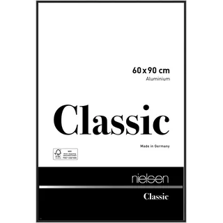 Nielsen Bilderrahmen Classic Aluminium 60 x 90 / Schwarz Eloxal Glanz