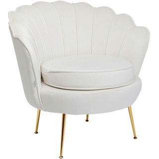 Kare-Design Sessel, Beige, Textil, 85x73x78 cm, Wohnzimmer, Sessel, Polstersessel