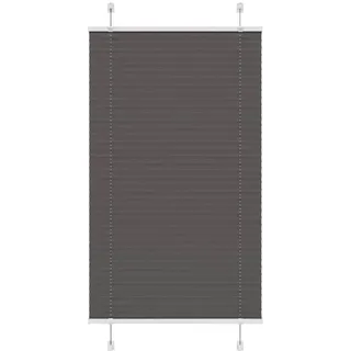 vidaXL Plissee 80 x 100 cm schwarz