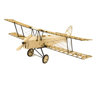 3D-Puzzles für Erwachsene DIY Tiger Motte Bi-Plane Holz Modelle, Laser Cut Balsaholz Flugzeug-Kits zum Bauen, perfektes Holzhandwerks-Bauset Flugzeugmodell-Bausatz für Heimdekor-Kollektion