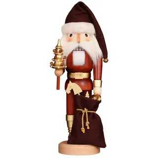 Christian Ulbricht Erzgebirge Nußknacker Weihnachtsmann natur/gold