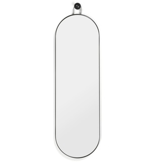 ferm LIVING - Poise Oval Spiegel, 98,9 x 28,3 cm, schwarz