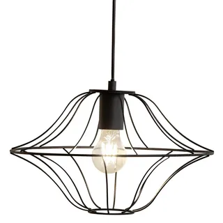 PENDELLEUCHTE KORB TREND VINTAGE HÄNGELEUCHTE HÄNGELAMPE LAMPE LEUCHTE 34 CM