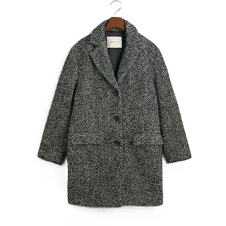 GANT Heritage Herringbone - Mantel für Damen - L Black (5)