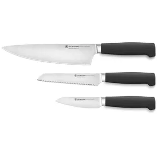 Wüsthof - PARTNER Küchenmesserset, 3-teilig, schwarz - Schwarz
