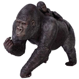XXL Gorilla mit Kind LEBENSGRO~AFFE Premium 120cm~Garten DEKO Dekoration~Figur!