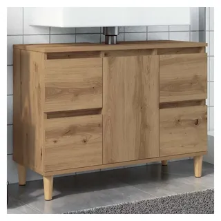 vidaXL Waschbeckenunterschrank 80 x 60 cm Braun