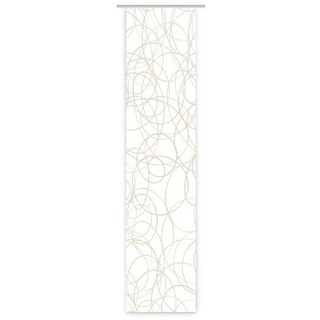 gardinen-for-life Schiebegardine Moderna circle tone - Flächenvorhang HxB 260x60 cm - B-line weiß