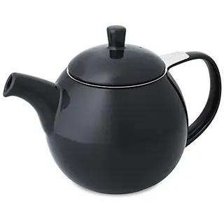 FORLIFE Curve 24-Ounce (0,7l) Teekanne mit Sieb - Schwarz / Graphit