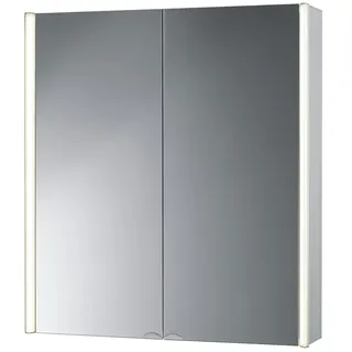 Spiegelschrank  Lippesee , silber , Maße (cm): B: 67 H: 73,5 T: 16,5