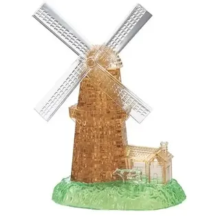 3D Crystal Puzzle - Windmühle 64 Teile