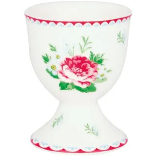 Greengate Eierbecher Alivia Eierbecher white 6,5cm bunt|weiß