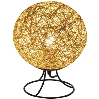 Fallfeste Nachttischlampe Aus Rattan – Usb-wiederaufladbare Led-akzentlampe, Einstellbare Helligkeit Fürs Schlafzimmer, Kabelloses Design Im Boho-stil, Lange Akkulaufzeit