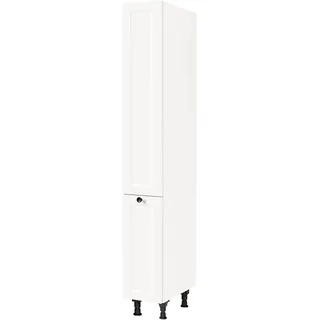 Nobilia Apothekerschrank NOBILIA ""Cascada", mit 5 Einhängekörben, Breite 30 cm, Höhe 216,6 cm", weiß (front: lacklaminat weiß, korpus: weiß), B:30cm H:216,6cm T:58,3cm, Schränke, vormontiert, Ein- und Auszugsdämpfung SoftStoppPro