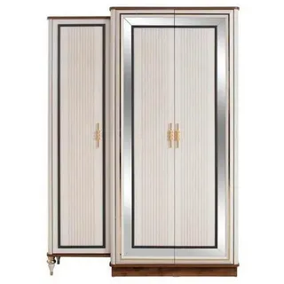 Xlmoebel Kleiderschrank Kleiderschrank aus Holz in Beige mit zeitgemäßem Design (1-St., Kinderschrank) Hergestellt in Europa beige