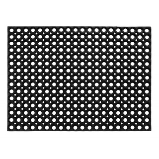 Ringgummimatte  schwarz, 60 x 80 cm