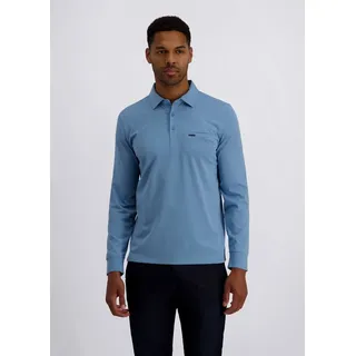 Pierre Cardin Langarmshirt (1-tlg) Single Jersey blau M (50)