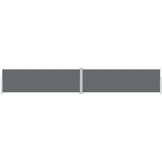 vidaXL Seitenmarkise Ausziehbar 160 x 1000 cm Anthrazit Polyester