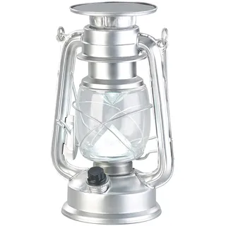 Dimmbare High-Power Solar-LED-Sturmlampe, 200 lm, 3 W, silbern
