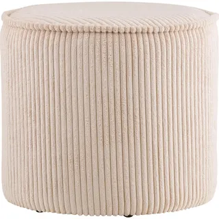 House Nordic Pouf Liv Samt 40 x 35 x 40 cm Beige