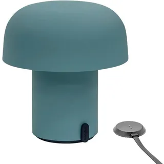 kooduu Akku-Tischleuchte Sensa, Pastellblau, Metall, 20.5 cm, Lampen & Leuchten, Innenbeleuchtung, Leuchten nach Räumen, Bürolampen