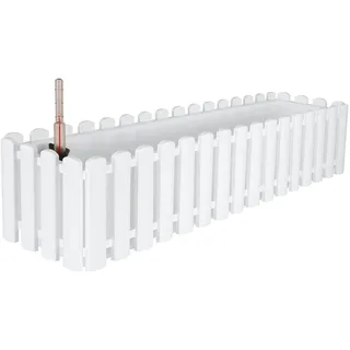 geli Blumenkasten 75 x 20 x 20 cm Weiß Komplettset