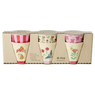 Rice Melaminbecher 0,16 l Pink 6 St.