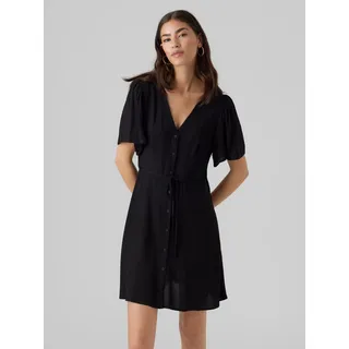 Vero Moda Minikleid Blusenkleid Schwarz 34