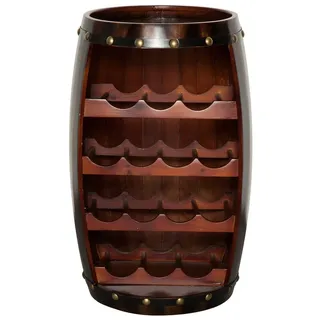 riess-ambiente Weinregal BODEGA 60cm coffee, Holz · Flaschenregal · Shabby Chic · Weinfass · Pinie braun