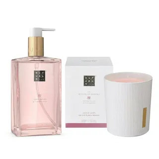 Rituals Flüssigseife Rituals Sakura Handseife und Duftkerze Home Duo, Pflege und Raumduft im harmonisch abgestimmten Set weiß