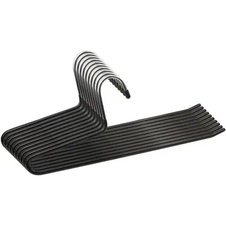 10 Metall-Hosenbügel 32cm rutschfest schwarz HB 132-10 Stück