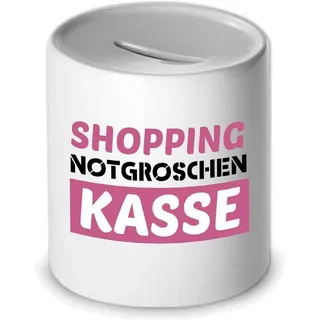Herzbotschaft Spardose Sparbüchse Shopping Notgroschen Kasse Sparen für Einkäufe, Lustige Sparschwein Geschenkidee für Freunde, Familie, Büro