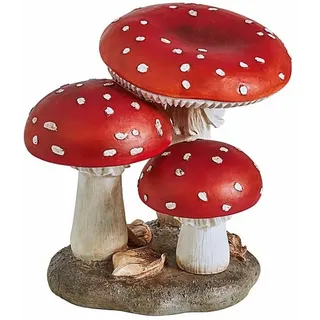 Mirabeau Dekoobjekt Deko-Pilz Lupton rot/weiß rot