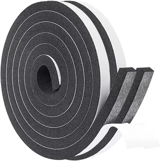 2 Selbstklebendes Dichtungsband aus Moosgummi, 12mm Breite x 10mm Dicke, 4m Länge,Effektive Schaumstoffdichtung für Türen, Fenster und Geräuschdämmung