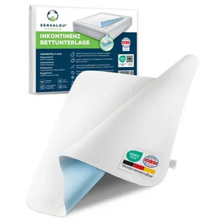 Inkontinenzauflage Inkontinenz Unterlage - wasserdichte Bett Matratzen Auflage Sensalou, wasserdicht, atmungsaktiv, waschbar weiß 90 cm x 200 cm