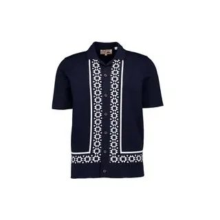 Ben Sherman Herren Kurzarmhemd blau, blau, Frühjahr/Sommer 2025